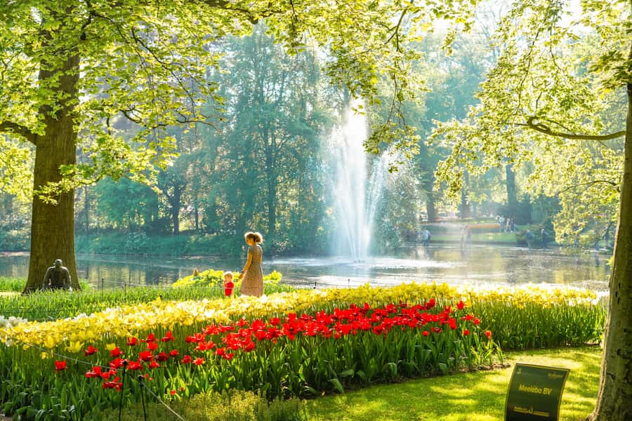 اجازة عيد الفطر 2026 حديقة الزهور هولندا